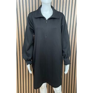 Athleta Allure Women's Dress Athleisure‎ Black L Work Stretch Zip Travel Comfort